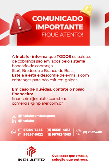 Comunicado importante - Cuidado com golpes